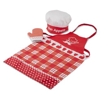 Apron set - red